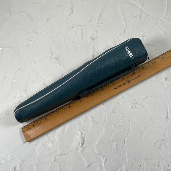 Vintage SUNSET tabletop Telescoping Chrome Tripod 10.5"-42.5" w/Case - Picture 2 of 16